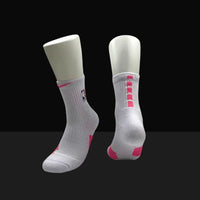 Hoop Armour™ Mid Length Elite Socks White/Pink